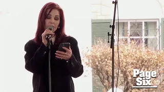 Priscilla Presley reads Lisa Marie’s daughter’s poem in tearful eulogy | Page Six Celebrity News