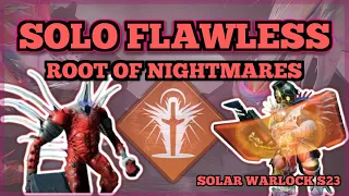 Solo Flawless Root of Nightmares On Controller | Warlock | Season of The Wish (Destiny 2)