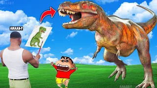 GTA 5 But Whatever SHINCHAN and FRANKLIN Draw Comes To LIFE! | Everything Draw Turns Real