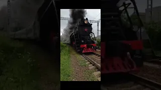 "первый паровоз на канале" паровоз ЛВ-0283 с пассажирским поездом
