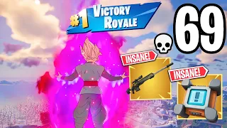 69 Elimination GOKU Solo vs Squads WINS Full Gameplay (Fortnite Chapter 5 Season 1)!