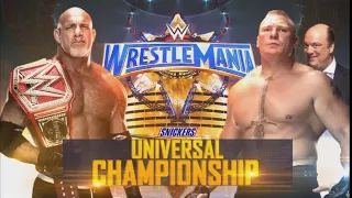 Brock Lesnar vs Goldberg | WWE 2K19 Wrestlemania 33 Simulation Highlights