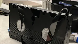 VCR eats a tape.