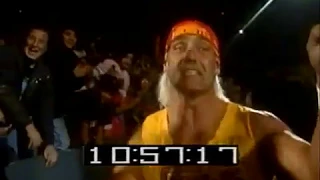 Hulk Hogan  & Randy Savage vs Jake The Snake Roberts & Berzserker  1 28 92