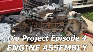 Dio Project Episode 4/ Honda Dio Engine Assembly/ Side bearing and Crankshaft Installation