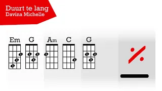 Ukelele - Play-Along - Duurt te lang (Davina Michelle)