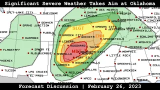 Forecast Discussion - February 26, 2023 - Significant Severe Weather Takes Aim at Oklahoma