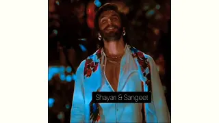 TUJ SANG BAIR LAGAYA AISA SONG❤ | RANVEER & DEEPIKA FROM RAMLEELA LOVE SCENE STATUS💛..