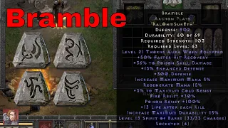 Diablo II Resurrected Rune Words - Bramble (Ral Ohm Sur Eth)