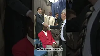 David Stern greeting NBA Draft Class 96 - Allen Iverson , Kobe Bryant, Ray Allen, Steve Nash etc.