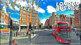 LONDON Bus Ride 🇬🇧- Route 19 - Afternoon ride from north London to south London’s Battersea Bridge 🌉