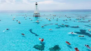 Alligator Reef Lighthouse in the Florida Keys (Jet Ski Adventures)