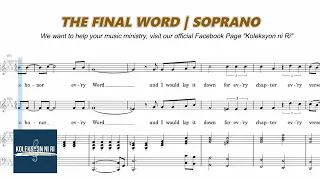 The Final Word | Soprano | Vocal Guide by Sis. Joane Nicor