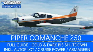 A2A Piper Comanche 250 - Kompletter Guide ★ MSFS 2020 Deutsch