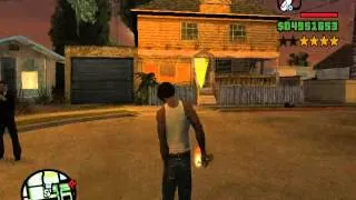 gta san andreas 6 stars in 5 minutes