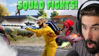 POWERFUL SQUAD! First Game, First Chicken Dinner 😱 PUBG MOBILE