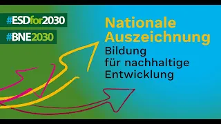 Nationale Auszeichnung – Bildung für nachhaltige Entwicklung: Verleihung am 26. Januar 2024