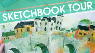 SKETCHBOOK TOUR! | Mixed Media | Landscapes | Characters | Experiments!