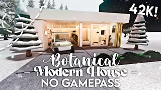 No Gamepass Botanical Modern One Story House I Bloxburg Speedbuild and Tour - iTapixca Builds