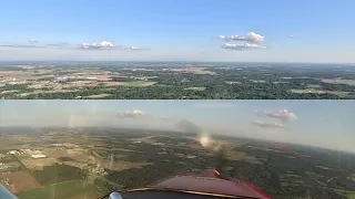 Short flight with nice wingtip camera views