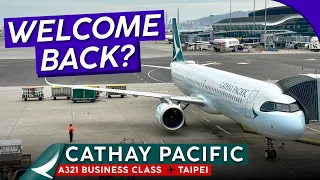 CATHAY PACIFIC A321neo Business Class【Trip Report: Hong Kong to Taipei】A Welcome Pleasure