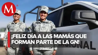 Mujeres de la Guardia Nacional enfrentan el reto de compaginar trabajo y maternidad