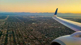 [4K] – Stunning & Clear Los Angeles Sunrise Landing  – United – Boeing 737-900 – LAX – SCS Ep. 686