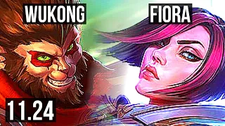 WUKONG vs FIORA (TOP) | 5/1/2, 500+ games, 900K mastery | NA Master | 11.24