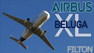 MASSIVE AIRBUS BELUGA XL FLYPAST & WING WAVE at Bristol Filton Airport (FIRST VISIT TO UK!)