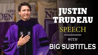 Justin Trudeau's New York University Graduation Speech | ENGLISH SPEECH with BIG Subtitles