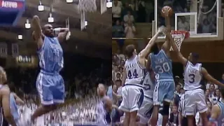 Rasheed Wallace (6 Dunks) and Jerry Stackhouse (2 Dunks) vs Duke | Feb 2, 1995