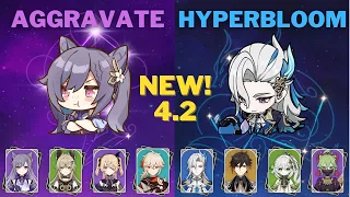 C4 Aggravate Keqing & C0R1 Neuvillette Hyperbloom - 4.2 NEW Spiral Abyss Floor 12