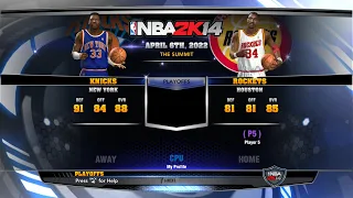 NBA 2K14 (PC) 1993-1994 Playoffs Final Houston Rockets(H) vs New York Knicks(A) Game 7 for a friend