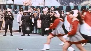 Inaugural Parade during President Richard Nixon's Inauguration ceremony at United...HD Stock Footage