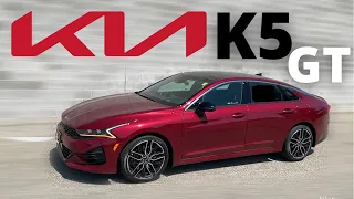 2021 Kia K5 GT Review , POV & Test Drive - Fastest Mid-Size Sedan ?