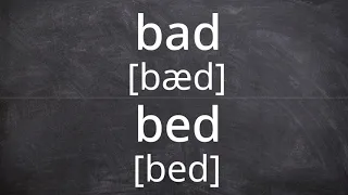 BAD vs BED   Pronunciation in American English