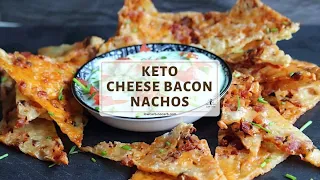 Homemade Keto Cheese Bacon Nachos Chips Recipe