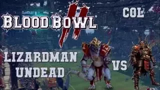 Amazing fun with my new kroxigor! Blood Bowl 2 - Lizardman (the Sage) vs Undead - COL G68