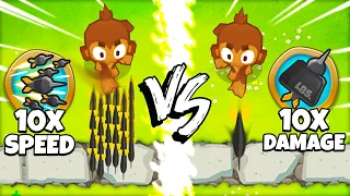 10x Damage vs 10x Attack Speed in BTD 6