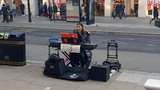 10_Amazing London street singer/angel "Harmonie London - Break Every Chain" on Oxford Street