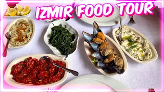 What i Eat in Izmir,Turkey I Symirna Food Tour I Kebap, Calamari,Mastixa Pudding