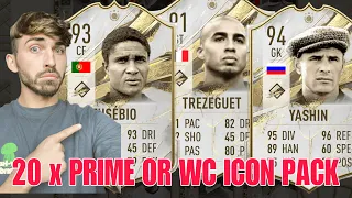 AM DESCHIS 20 x 89 PRIME OR WC ICON PACKS SI AU PICAT JUCATORI DE SENZATIE ! FIFA 23 ROMANIA