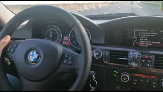 BMW e90 330d acceleration 280km/h