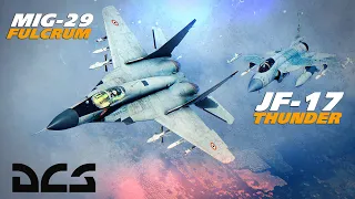 Indian Mig-29 Fulcrum Vs Pakistani JF-17 Thunder Dogfight | Digital Combat Simulator |
