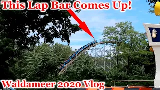 Wooden Coaster With a BROKEN Lap Bar! Waldameer 2020 | Vlog 31