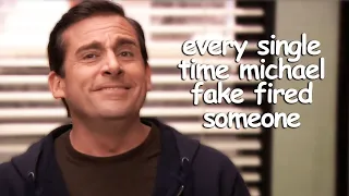 every single time michael scott fake fired someone on the office | Comedy Bites