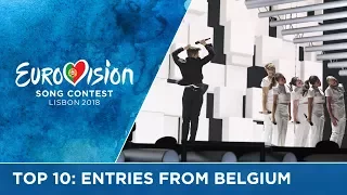 TOP 10: Entries from Belgium at the Eurovision Song Contest