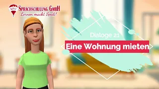 Dialog: Eine Wohnung mieten | Wohnungssuche ☑ Deutsch lernen A1, A2, B1, B2 mit Dialogen