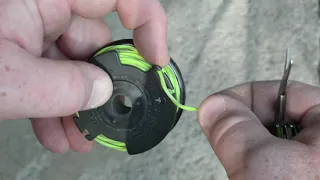 RYOBI How to Re-Spool/Re-String 18V WEED WHACKER