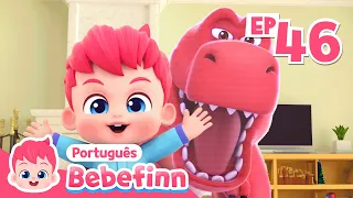 EP46 | Canção do T-Rex 🦖 | Cante Junto com Bebefinn | Bebefinn em Português - Canções Infantis